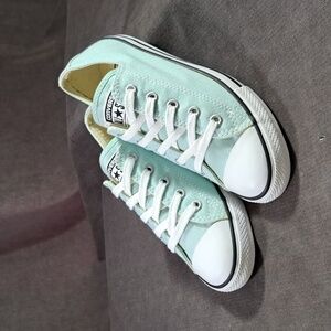 Converse Chuck Taylor All Star Dainty Ox Seafoam Pale Teal Sneakers VG+ US 6